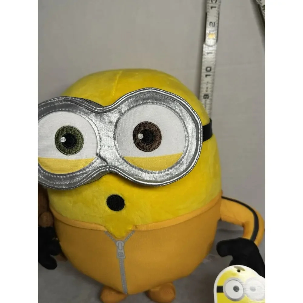 Minions Bob with Teddy Bear Plush Toy 10 inch Illumination Rise Of Gru Ninja